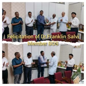 Felicitation of Dr. Franklin Salvi member of BOS